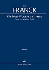 César Franck Notenblätter Die sieben Worte Jesu am Kreuz