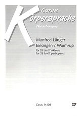 Manfred Länger Notenblätter Einsingen/Warm-up