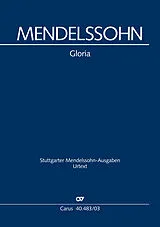 Felix Mendelssohn-Bartholdy Notenblätter Gloria Es-Dur für Soli, gem Chor
