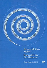 Johann Melchior Molter Notenblätter Konzert D-Dur für Klarinette