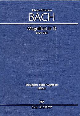 Johann Sebastian Bach Notenblätter Magnificat D-Dur BWV243 für Soli