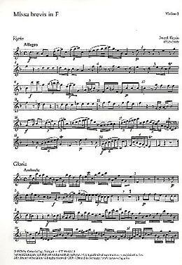 Franz Joseph Haydn Notenblätter Missa brevis F-Dur für Soli (SS)