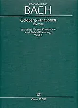 Johann Sebastian Bach Notenblätter Goldberg-Variationen BWV988 für Klavier