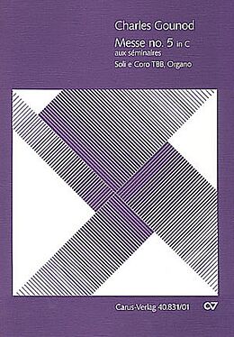 Charles Francois Gounod Notenblätter Messe C-Dur Nr.5 für Soli (TBB)