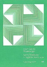Joseph Gabriel Rheinberger Notenblätter 6 Tonstücke in fugierter