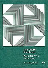 Joseph Gabriel Rheinberger Notenblätter Klaviertrio A-Dur Nr.2 op.112