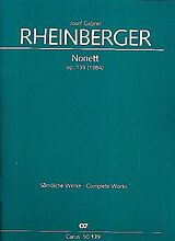 Joseph Gabriel Rheinberger Notenblätter Nonett op.139 für Flöte, Oboe