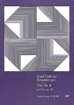Joseph Gabriel Rheinberger Notenblätter Klaviertrio F-Dur Nr.4 op.191