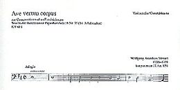 Wolfgang Amadeus Mozart Notenblätter Ave verum corpus KV618