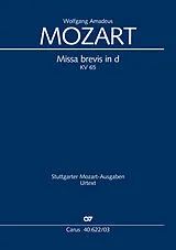 Wolfgang Amadeus Mozart Notenblätter Missa brevis d-Moll KV65
