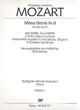 Wolfgang Amadeus Mozart Notenblätter Missa brevis d-Moll KV65