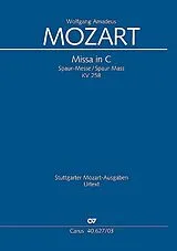 Geheftet Missa in C (Klavierauszug) von Wolfgang Amadeus Mozart