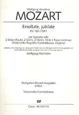 Wolfgang Amadeus Mozart Notenblätter Exsultate jubilate KV165 (KV158a)