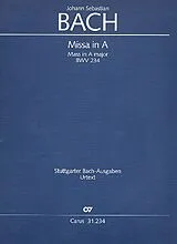 Johann Sebastian Bach Notenblätter Missa A-Dur BWV234 für Soli (SATB)