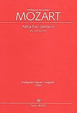 Wolfgang Amadeus Mozart Notenblätter Alma Dei creatoris KV277