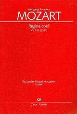 Wolfgang Amadeus Mozart Notenblätter Regina Coeli KV 276 für SATB-Soli, gem Chor