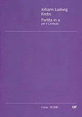 Johann Ludwig Krebs Notenblätter Partita a-Moll Nr.4