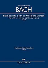 Johann Sebastian Bach Notenblätter Bleib bei uns, denn es will Abend werden