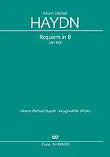 Johann Michael Haydn Notenblätter Requiem B-dur MH838
