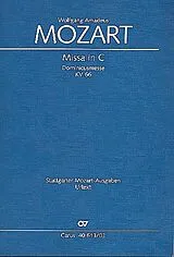 Wolfgang Amadeus Mozart Notenblätter Missa C-Dur KV66 für Soli
