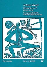 Antonio Vivaldi Notenblätter Concerto C-Dur RV444 PV78