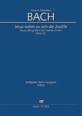 Johann Sebastian Bach Notenblätter Jesus nahm zu sich die Zwölfe