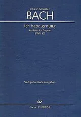 Johann Sebastian Bach Notenblätter Ich habe genung (e-Moll)