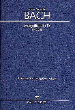 Johann Sebastian Bach Notenblätter Magnificat D-Dur BWV243
