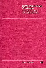 Rudolf Mauersberger Notenblätter Christvesper nach Worten der Bibel und des Gesangbuches