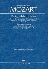 Wolfgang Amadeus Mozart Notenblätter 3 geistliche Hymnen nach KV345