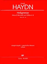 Franz Joseph Haydn Notenblätter Heiligmesse B-Dur Hob.XXII-10