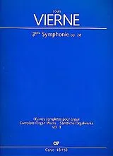 Louis Victor Jules Vierne Notenblätter Sinfonie Nr.3 op.28