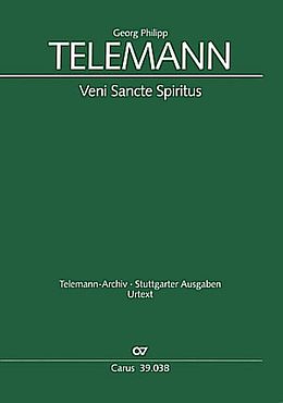 Georg Philipp Telemann Notenblätter Veni Sancte Spiritus TVWV3-89