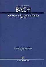 Johann Sebastian Bach Notenblätter Ach Herr mich armen Sünder