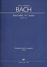 Johann Sebastian Bach Notenblätter Erschallet ihr Lieder Kantate Nr.172