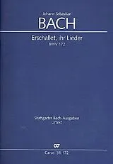 Johann Sebastian Bach Notenblätter Erschallet ihr Lieder Kantate Nr.172
