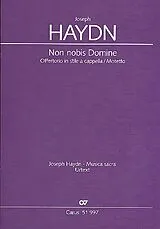 Franz Joseph Haydn Notenblätter Non nobis Domine Hob.XXIIIa-1