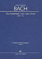 Johann Sebastian Bach Notenblätter Du Friedefürst Herr Jesu Christ