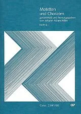  Notenblätter Motetten und Chorarien aus der Sammlung
