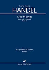 Georg Friedrich Händel Notenblätter Israel in Egypt HWV54