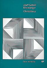 Joseph Gabriel Rheinberger Notenblätter Christoforus op.120 für Soli, gem Chor