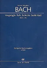 Johann Sebastian Bach Notenblätter Vergnügte Ruh, beliebte Seelenlust