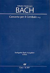 Wilhelm Friedemann Bach Notenblätter Konzert g-Moll BR-WFB-C17 (Fk unsicher)