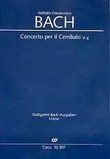 Wilhelm Friedemann Bach Notenblätter Konzert g-Moll BR-WFB-C17 (Fk unsicher)