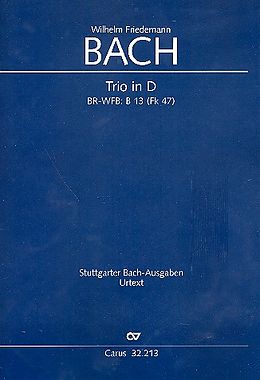 Wilhelm Friedemann Bach Notenblätter Trio D-Dur BR-WFB-B13 (Fk47)