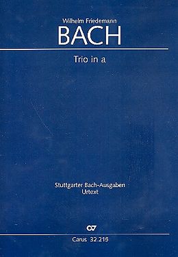 Wilhelm Friedemann Bach Notenblätter Trio a-Moll BR-WFB-B15 (Fk49) für