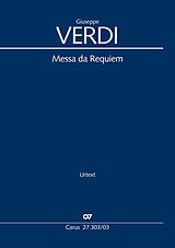 Giuseppe Verdi Notenblätter Messa da Requiem