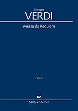 Giuseppe Verdi Notenblätter Messa da Requiem