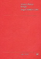 Johann Philipp Krieger Notenblätter Singet fröhlich Gotte
