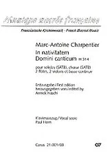 Marc Antoine Charpentier Notenblätter In nativitatem Domini canticum